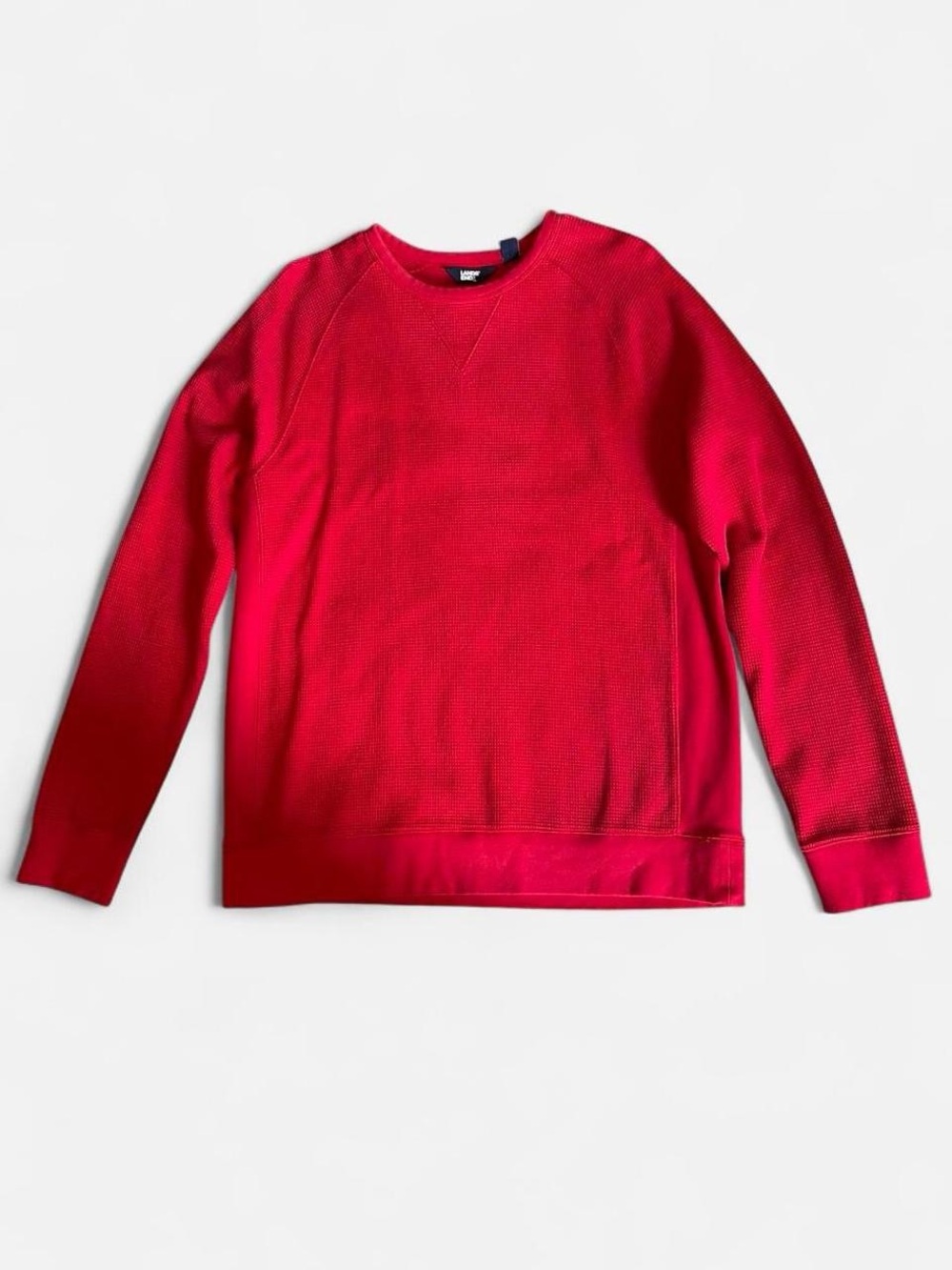 Lands’ End Men's Crewneck Thermal Shirt - Red